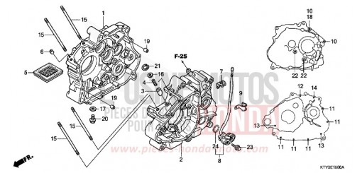 CARTER MOTEUR CBR125RSC de 2012